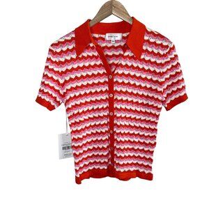 Ronny Kobo Tallys Knit Colorful Retro Top Large